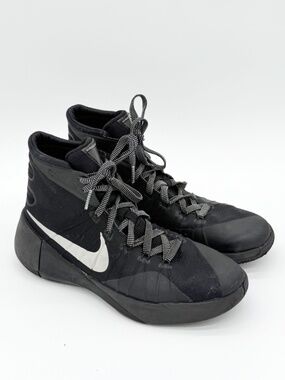 Nike Hyperdunk 2015 Big Kids Youth 7Y Basketball Shoes High Top Sneaker Black